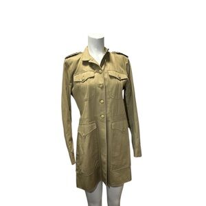 Denim & Supply Ralph Lauren Tan Military Jacket with Lapels